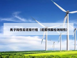 男子阳性后谎报行程（谎报核酸检测阳性）