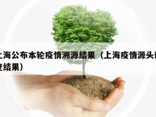 上海公布本轮疫情溯源结果（上海疫情源头调查结果）